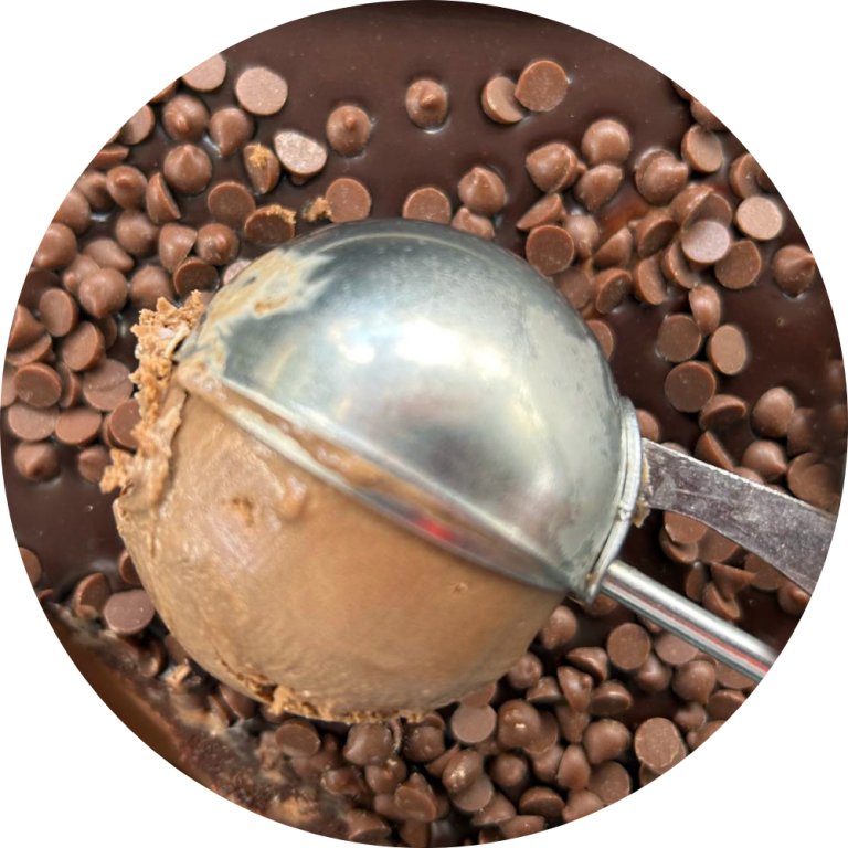 Helado tres texturas
