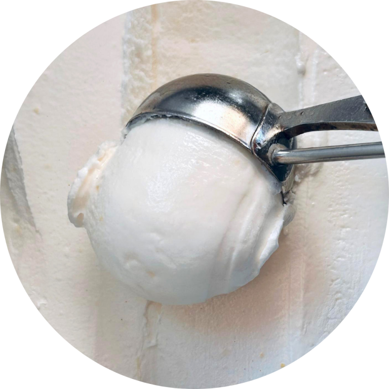 Helado de sorbete de limón