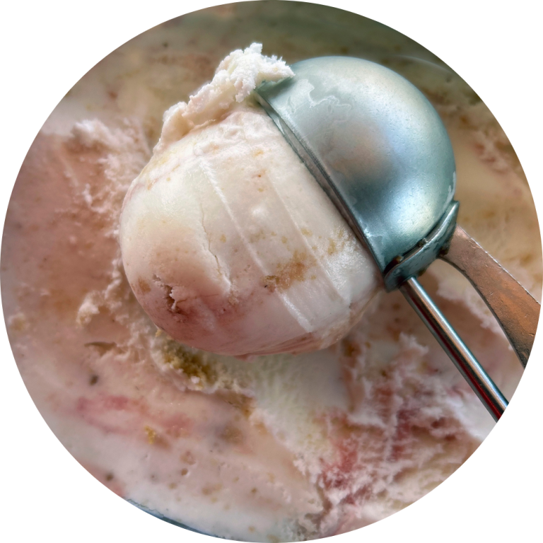 Helado de tarta de queso